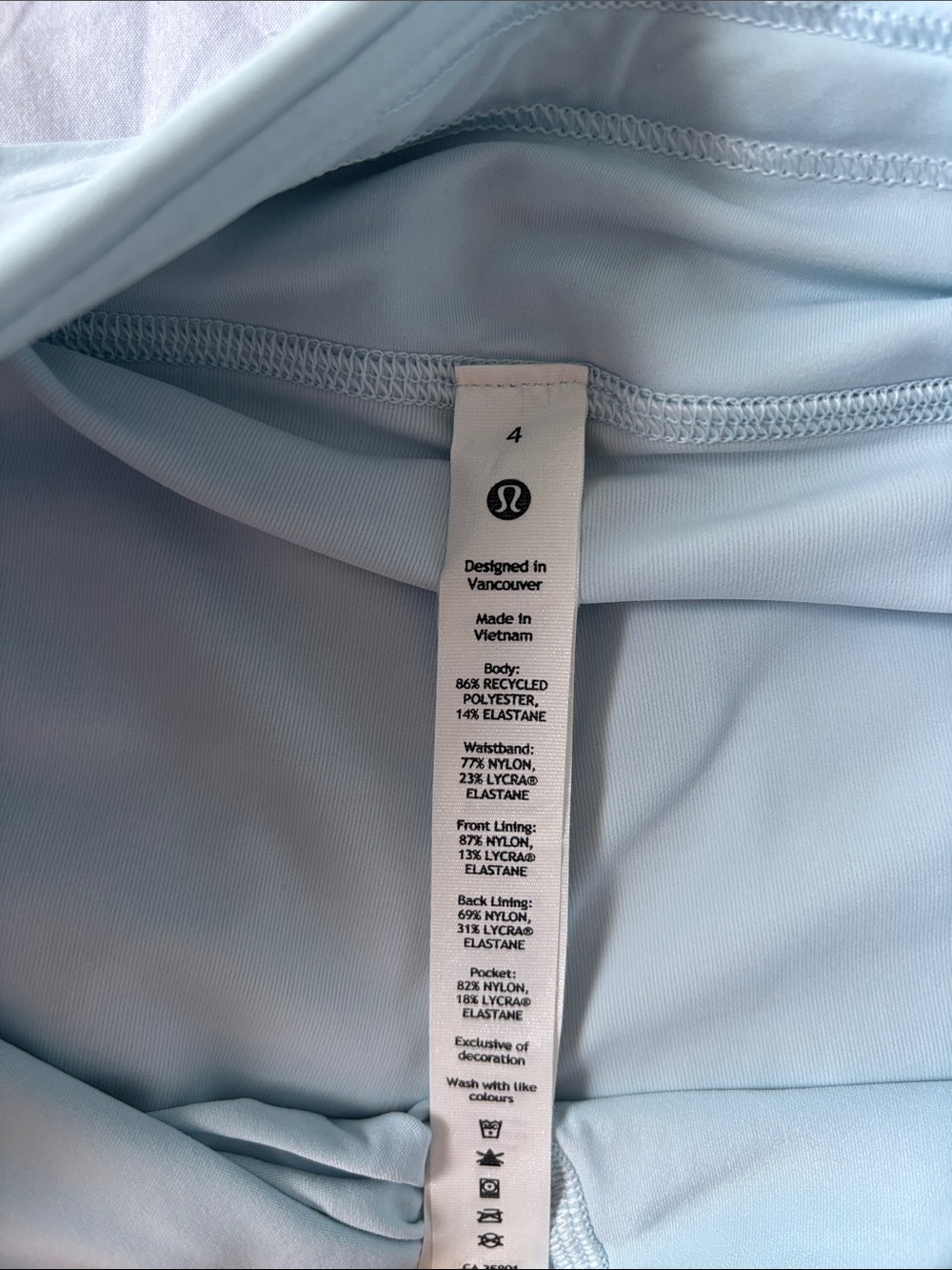 Lululemon Pace Rival Mid-Rise Skirt in Powder Blue (Size 4) - Picture 3 of 4